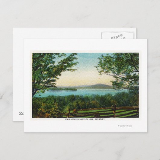 Carte Postale Vue Sur Le Lac Rangeley (Devant / Derrière)