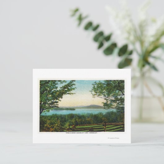 Carte Postale Vue Sur Le Lac Rangeley (Debout devant)