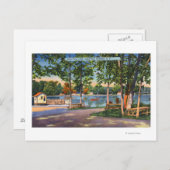 Carte Postale Vue sur le lac Saratoga (Devant / Derrière)