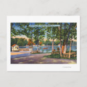 Carte Postale Vue sur le lac Saratoga (Devant)