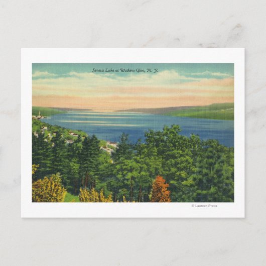 Carte Postale Vue sur le lac Seneca (Devant)