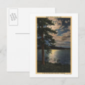 Carte Postale Vue sur le lac sur la Lune (Devant / Derrière)