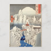Carte Postale Vue sur le mont Haruna dans la neige (Devant)