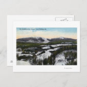 Carte Postale Vue sur le mont Saddleback en hiver (Devant / Derrière)