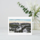 Carte Postale Vue sur le mont Saddleback en hiver (Debout devant)