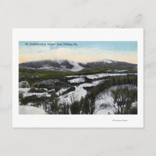 Carte Postale Vue sur le mont Saddleback en hiver