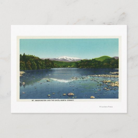 Carte Postale Vue sur le Mont Washington et le Saco (Devant)