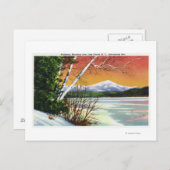 Carte Postale Vue sur le mont Whiteface depuis le lac de (Devant / Derrière)