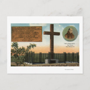 Carte Postale Vue sur le monument de Serra, Vieux San Diego