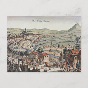 Carte Postale Vue sur le nord de Vienne avec le Schlos Hernal