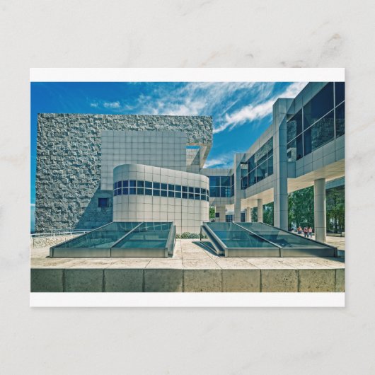 Carte Postale Vue sur le pavillon Est du Getty Center (Devant)