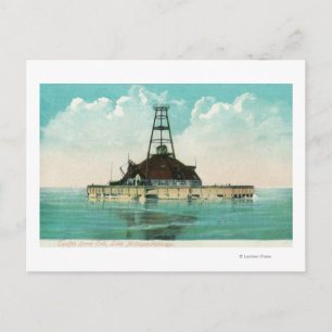 Carte Postale Vue sur le phare de Tweldouzième Street Crib