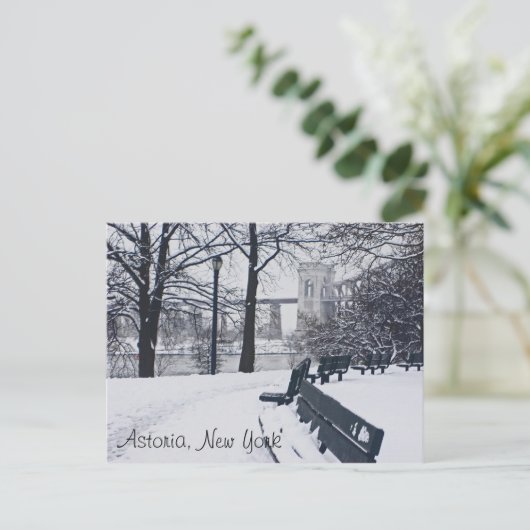 Carte Postale Vue sur le pont Hellgate, Astoria NY (Debout devant)