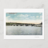 Carte Postale Vue sur le pont New Lake Quinsigamond (Devant)