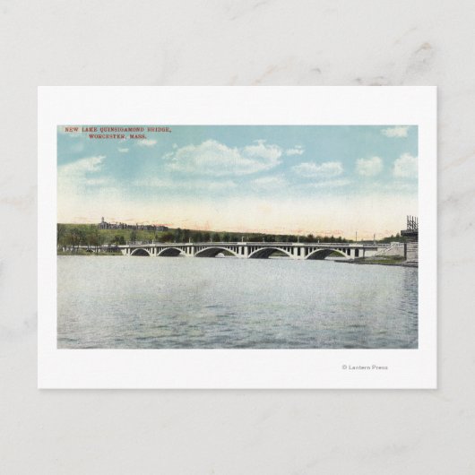 Carte Postale Vue sur le pont New Lake Quinsigamond (Devant)
