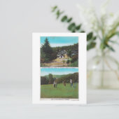 Carte Postale Vue sur le terrain de golf, le terrain de croquet, (Debout devant)