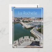 Carte Postale Vue sur le Vieux Port La Rochelle (Devant / Derrière)