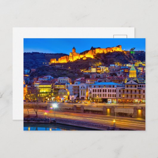 Carte Postale Vue sur le vieux Tbilissi (Devant / Derrière)