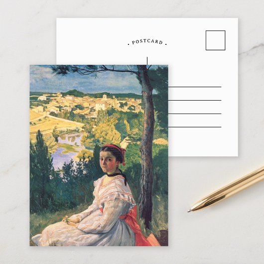 Carte Postale Vue sur le village | Fré dé ric Bazille