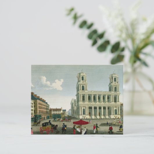 Carte Postale Vue sur l'église Saint-Sulpice (Debout devant)