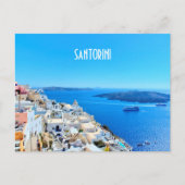 Carte Postale Vue sur les îles grecques de Santorin (Devant)