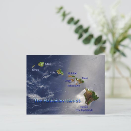 Carte Postale Vue sur les îles Hawaiiennes (Debout devant)