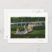 Carte Postale Vue sur les jardins de Yaddo (Devant / Derrière)