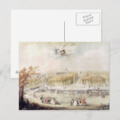 Carte Postale Vue sur les jardins et le château de Versailles (Devant / Derrière)
