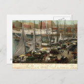 Carte Postale Vue sur les quais, Baltimore, MD 1905 (Devant / Derrière)