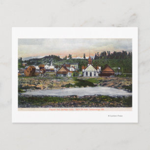 Carte Postale Vue sur les sources et la ville