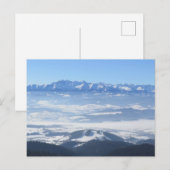 Carte Postale Vue sur les Tatras depuis Gorce (Devant / Derrière)