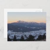 Carte Postale Vue sur les Tatras depuis Pieniny (Devant / Derrière)