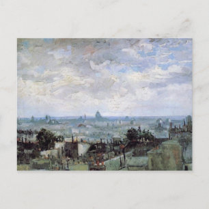 Carte Postale Vue sur les toits de Paris Van Gogh
