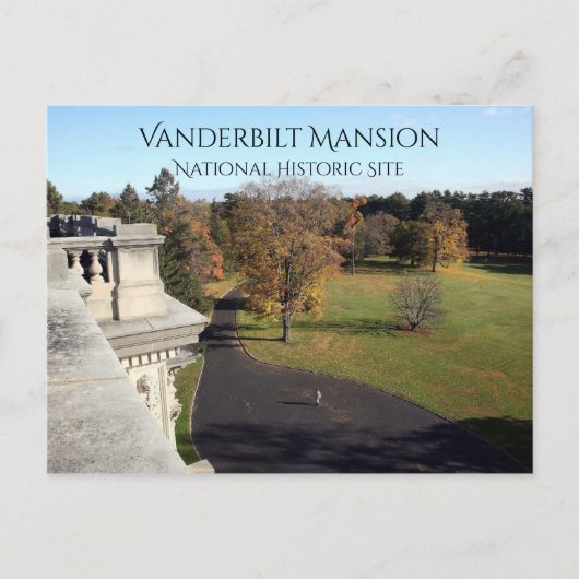 Carte Postale Vue sur l'Est depuis le Roof Vanderbilt Mansion, H (Devant)