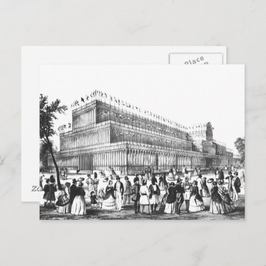 Carte Postale Vue sur l'extérieur du Palais Crystal (Devant / Derrière)