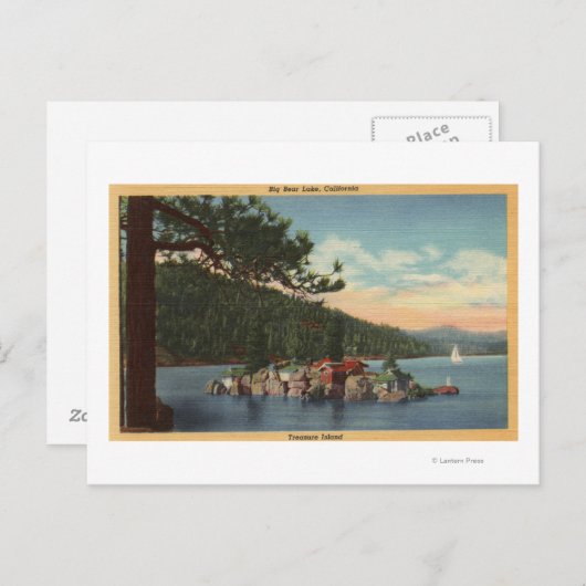 Carte Postale Vue sur l'île au trésor (Devant / Derrière)