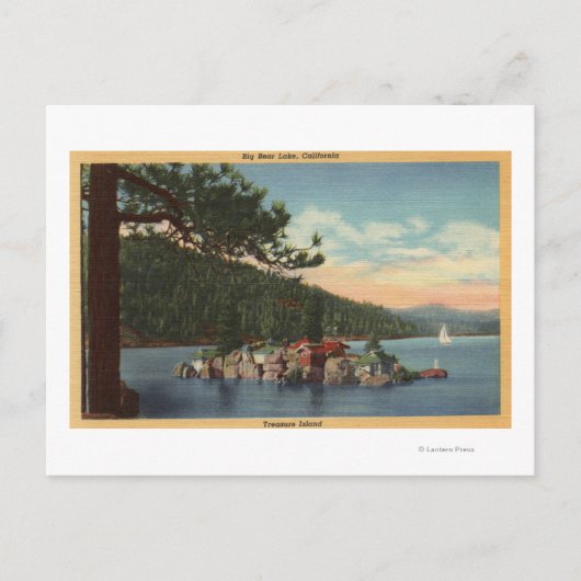 Carte Postale Vue sur l'île au trésor (Devant)