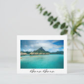 Carte Postale Vue sur l'île de Bora Bora (Debout devant)