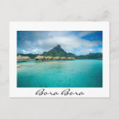 Carte Postale Vue sur l'île de Bora Bora (Devant)