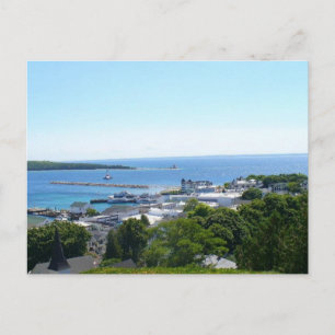 Carte Postale Vue sur l'île Mackinac