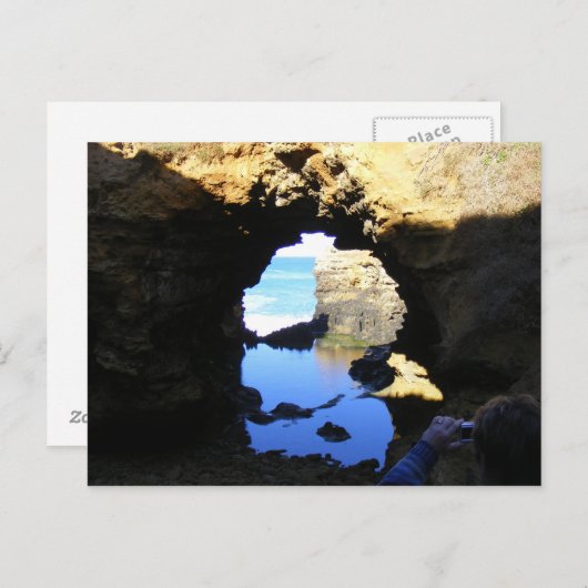 Carte Postale Vue sur l'océan. (Devant / Derrière)