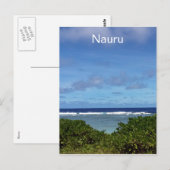 Carte Postale vue sur l'océan de nauru (Devant / Derrière)