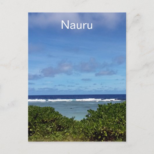 Carte Postale vue sur l'océan de nauru (Devant)