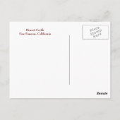 Carte Postale Vue sur l'océan San Simeon (Dos)