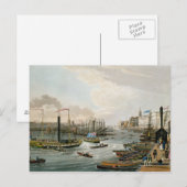 Carte Postale Vue sur London Bridge et la Custom House (Devant / Derrière)