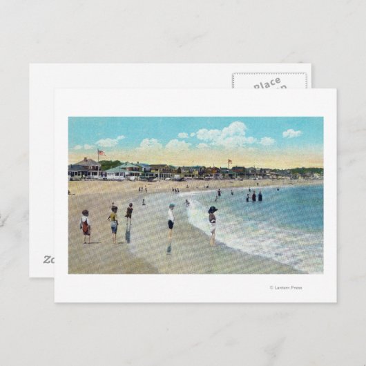 Carte Postale Vue sur Long Beach et Cape Ann (Devant / Derrière)