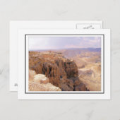 Carte Postale Vue sur Masada (Devant / Derrière)