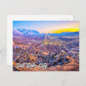 Carte Postale Vue sur Salt Lake City, Utah, États-Unis (Devant / Derrière)