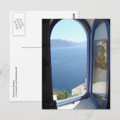 Carte Postale Vue sur Santorin (Devant / Derrière)