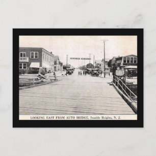 Carte Postale Vue sur Seaside Heights, New Jersey Vintage